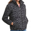 Levi's animal-print Cropped Puffer Jacket Charcoal Leopard