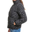 Levi's animal-print Cropped Puffer Jacket Charcoal Leopard