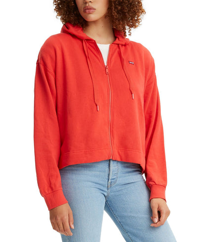 Levi's wo Fleece Zip-up Hoodie Red