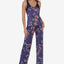 Linea Donatella Lainie Trellis Tank Top & Pants Pajama Set Purple