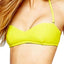 Lolli Foamed Bandeau Top w/ Detachable Halter Strap in Citron