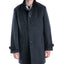 London Fog Clark Classic-fit Overcoat Charcoal