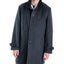 London Fog Clark Classic-fit Overcoat Charcoal