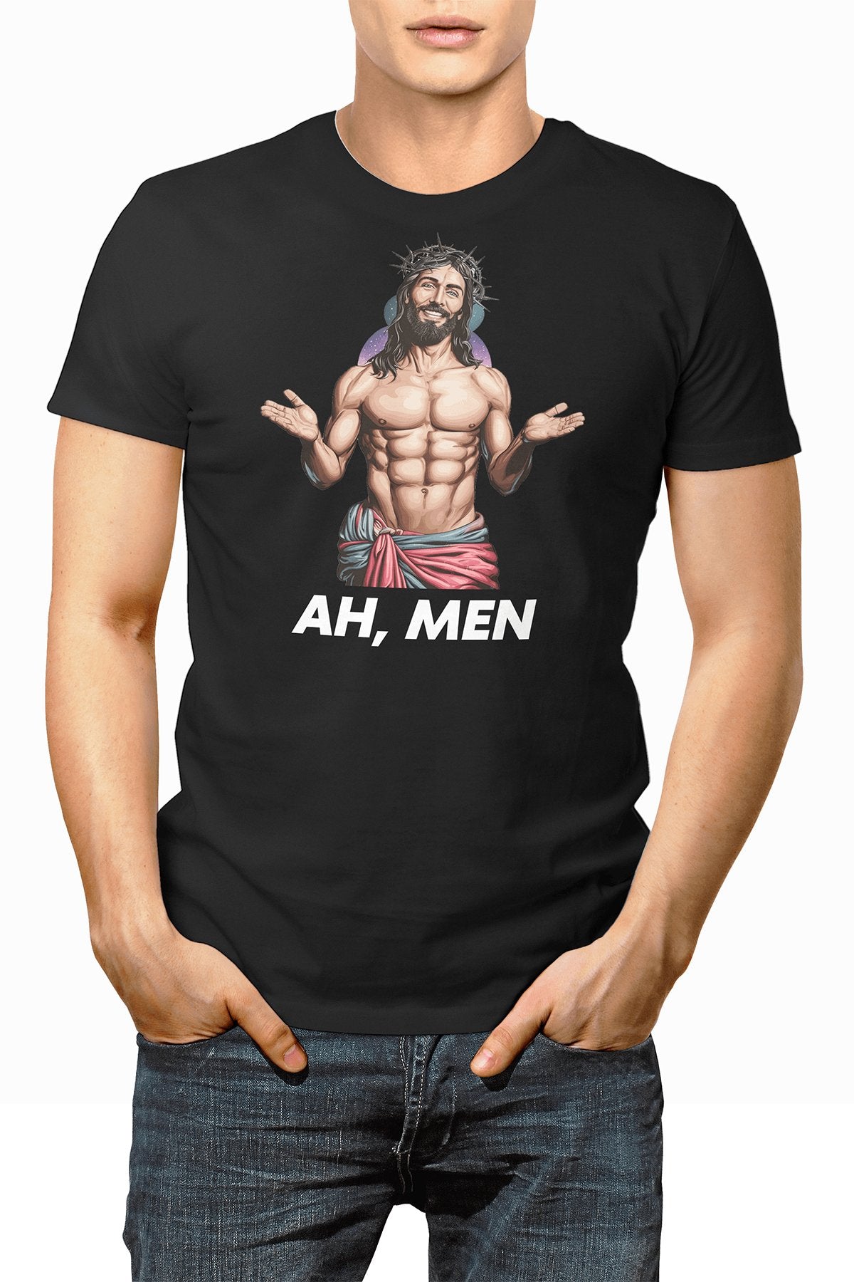 LowTee Ah Men Jesus Graphic Tee