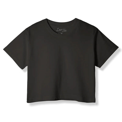 LowTee Black Crop Top