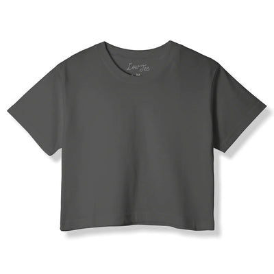 LowTee Dark Grey Crop Top