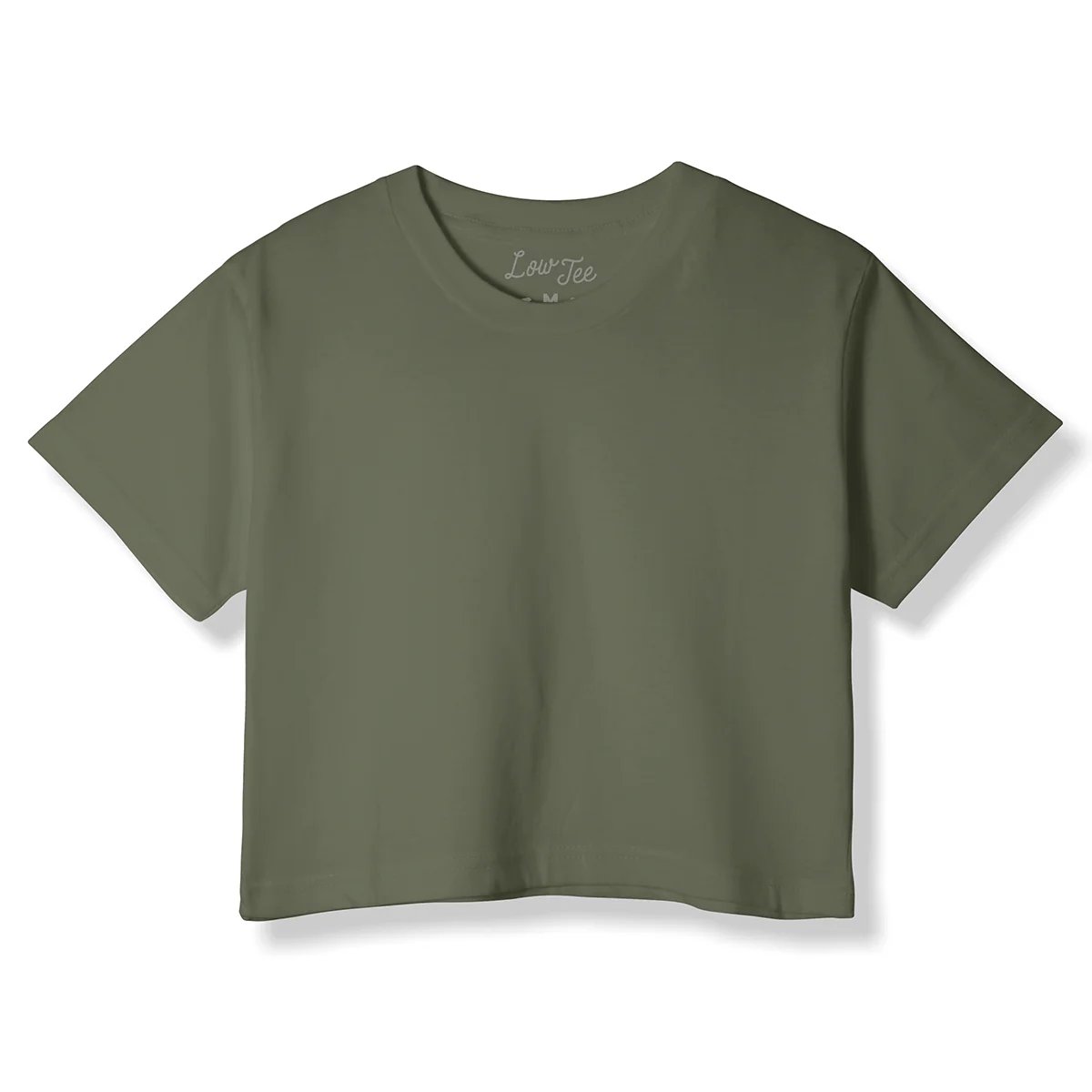 LowTee Olive Crop Top