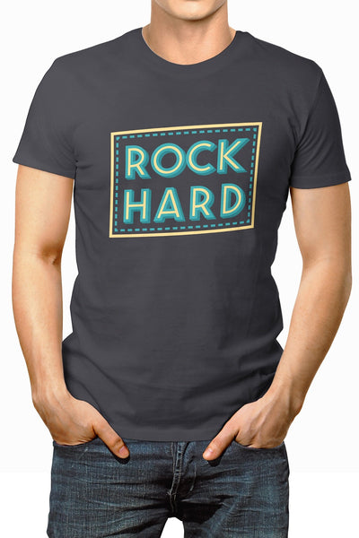 LowTee Rock Hard Graphic Tee