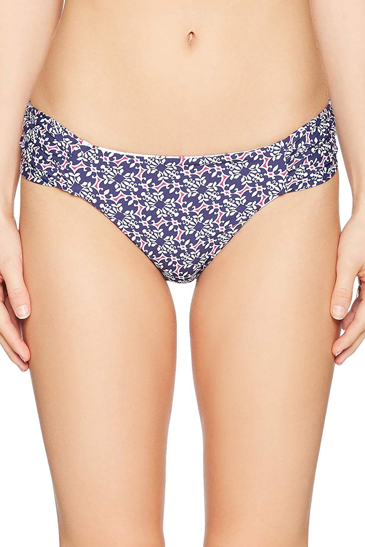 Lucky Brand Tile to Bloom Reversible Sash Hipster Bikini Bottom in Aqua