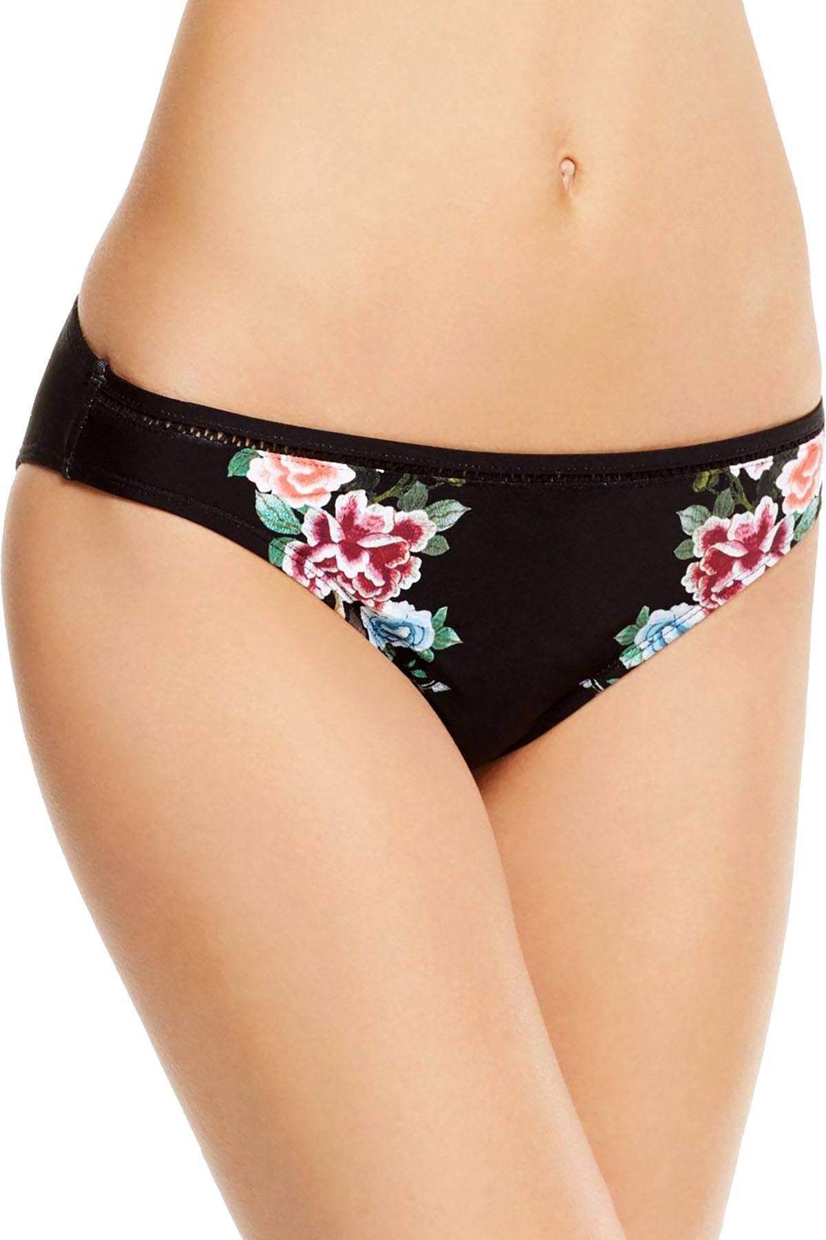 Lucky Brand Zen Garden Bikini Bottom in Black