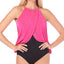 Magicsuit Aubrey Draped Halter One-piece Swimsuit Rose