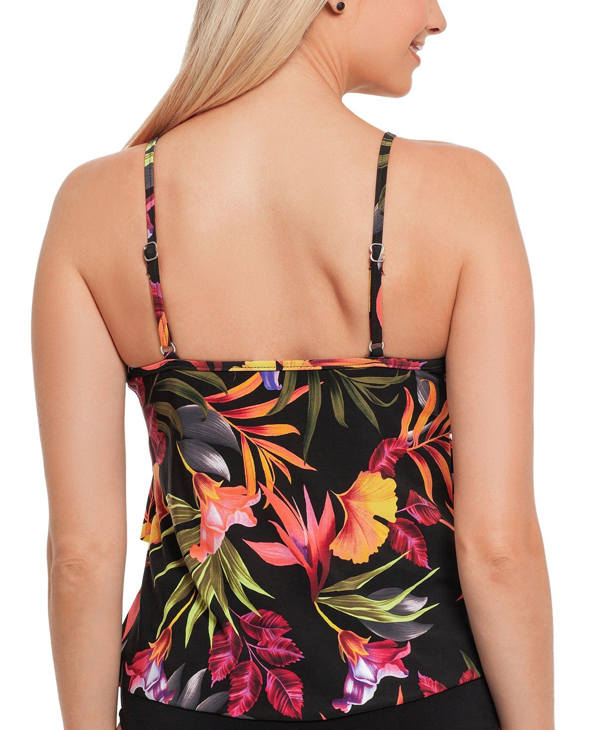 Magicsuit Oasis Printed Rita Ruffled Tankini Top Floral Multi