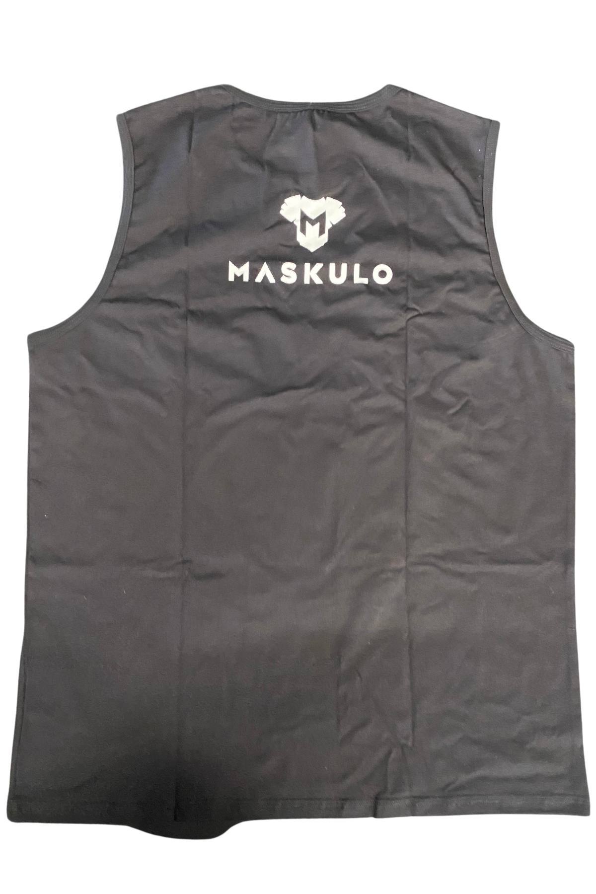 Maskulo Black Brand Muscle Tank