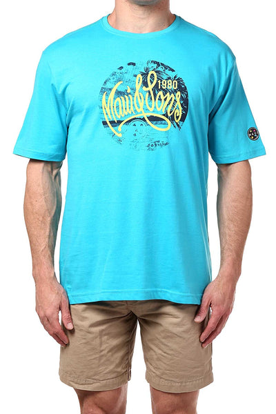 Maui and Sons Scuba-Blue Palms Tee