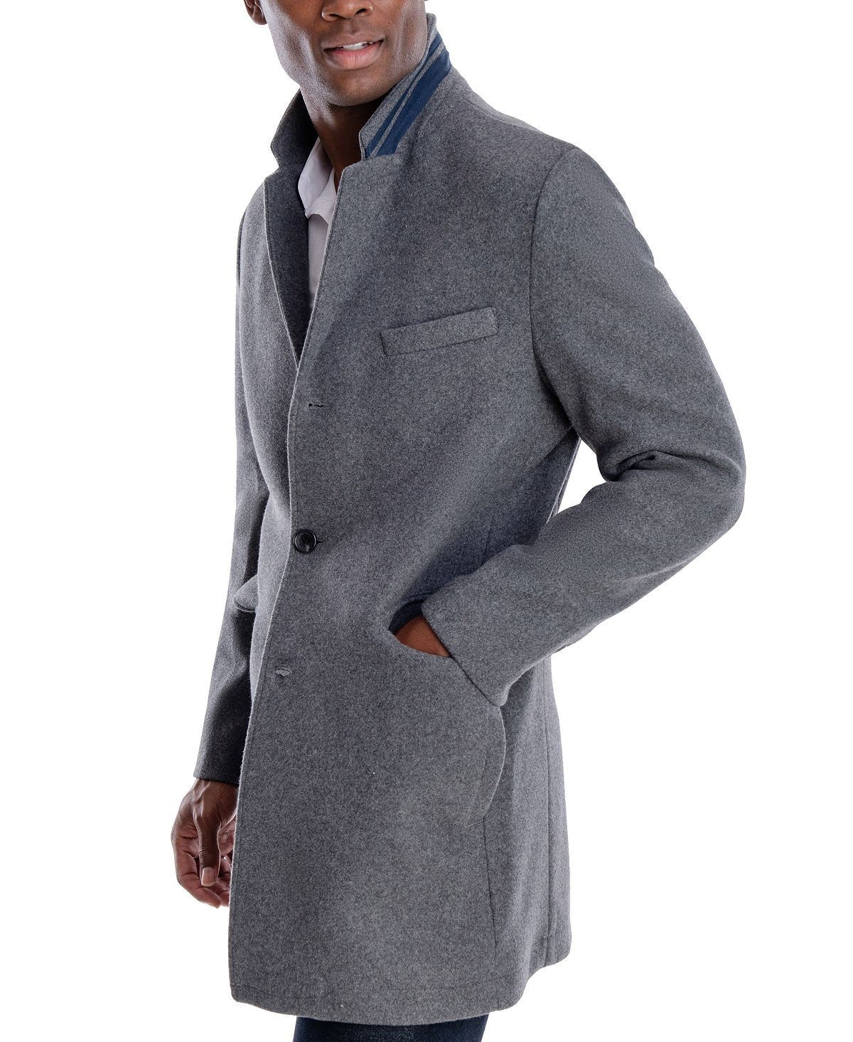 Michael Kors Ghent Slim-fit Overcoat Medium grey