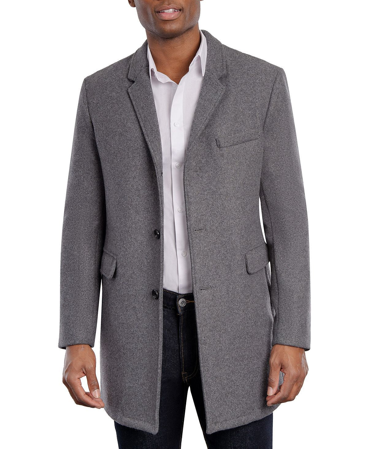 Michael Kors Ghent Slim-fit Overcoat Medium grey