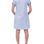 Miss Elaine Cotton Striped Nightgown Blue Stripe