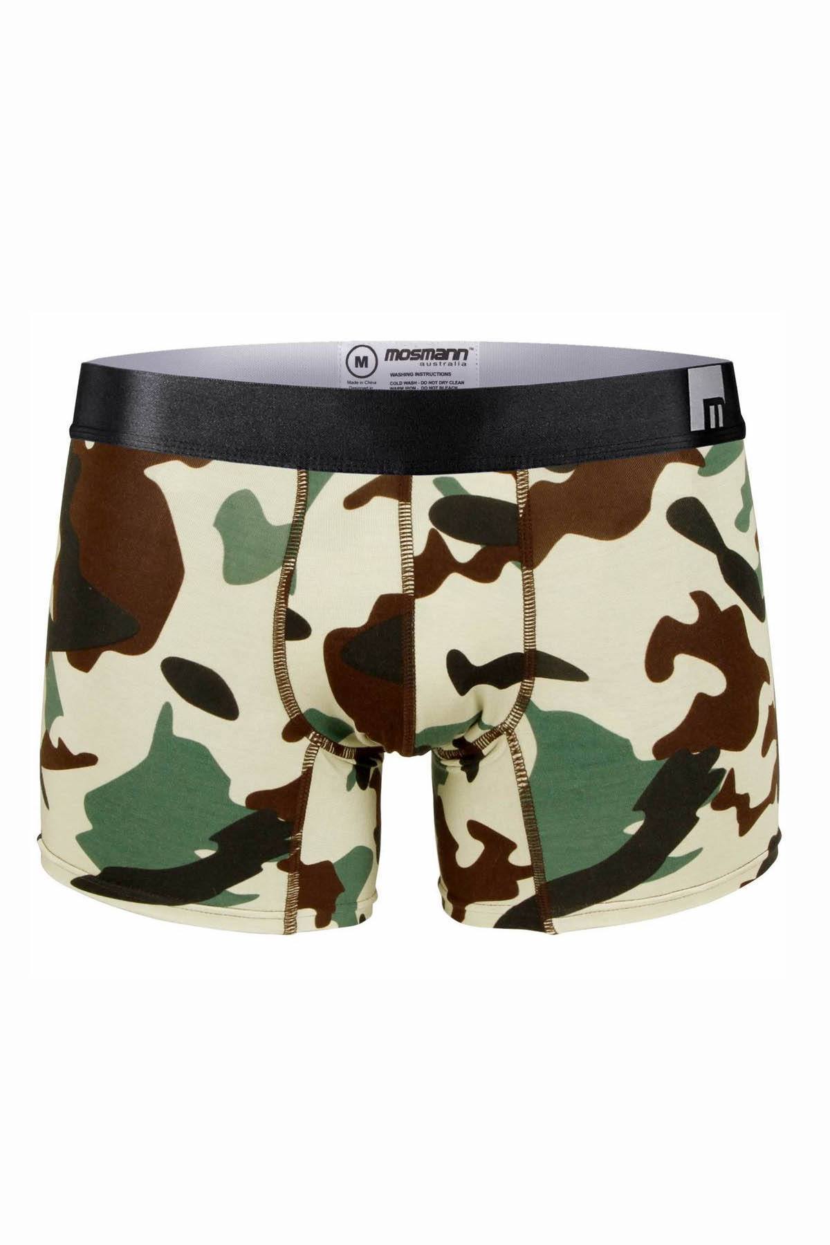 Mosmann Camo-Print Classic Bamboo Boxer Brief