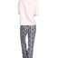 Muk Luks Butter-knit V-neck & Flare-leg Pants Lounge Set Pink Coffee