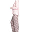 Muk Luks Butter-knit V-neck & Flare-leg Pants Lounge Set Pink Plaid