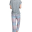 Muk Luks Cloud Knit Cropped Pants Lounge Set Grey/multi