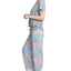 Muk Luks Cloud Knit Cropped Pants Lounge Set Grey/multi