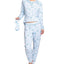 Muk Luks Printed Hacci Pajamas & Sleep Mask Set Bear