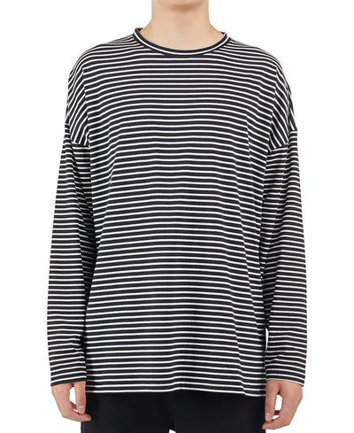 Nana Judy Flint Long-sleeve Striped T-shirt Black White