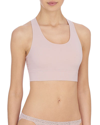 Natori Bliss Femme Racerback Lace Bralette Rose Beige