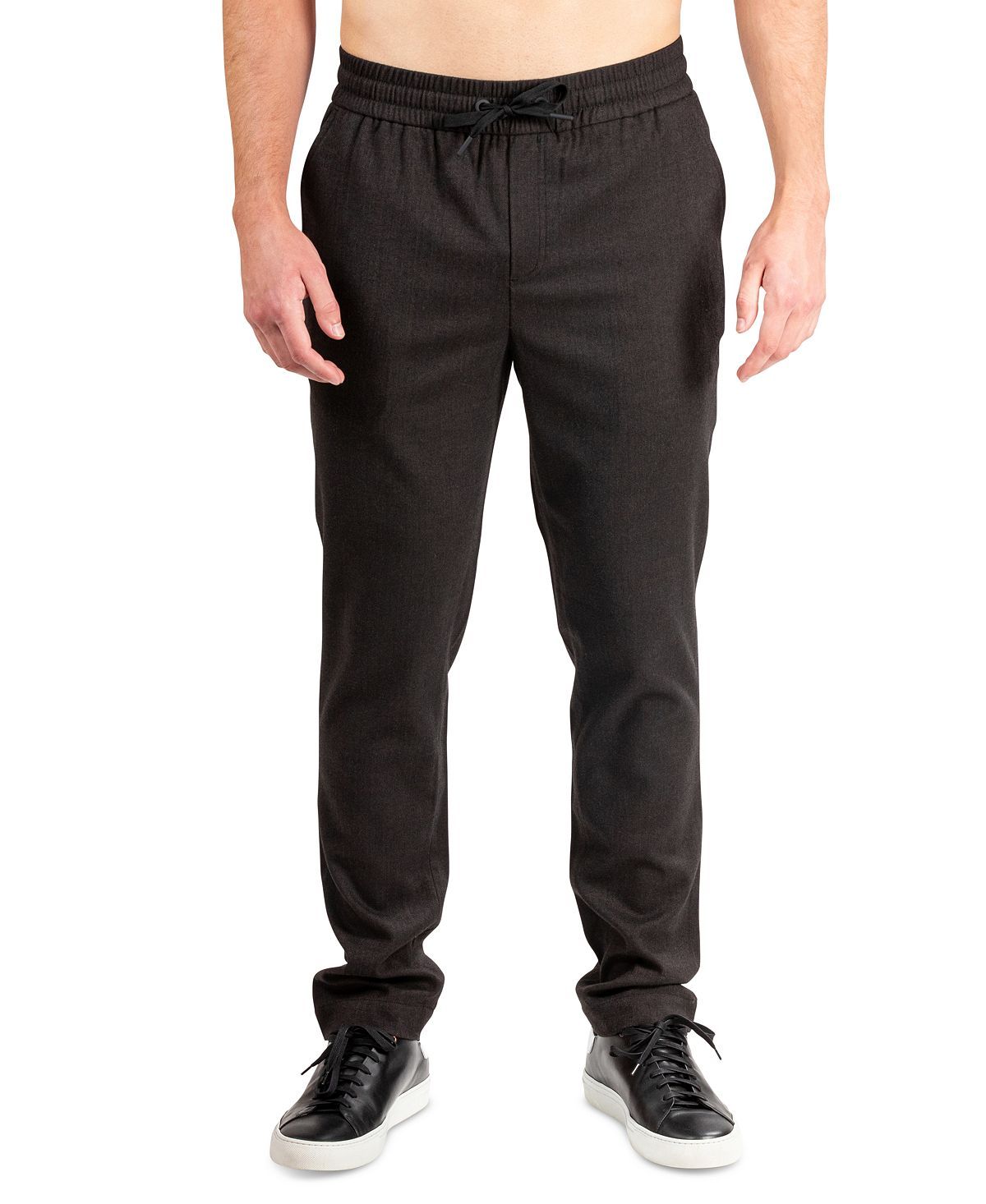 Natori Dogen Pants Charcoal Herringbone