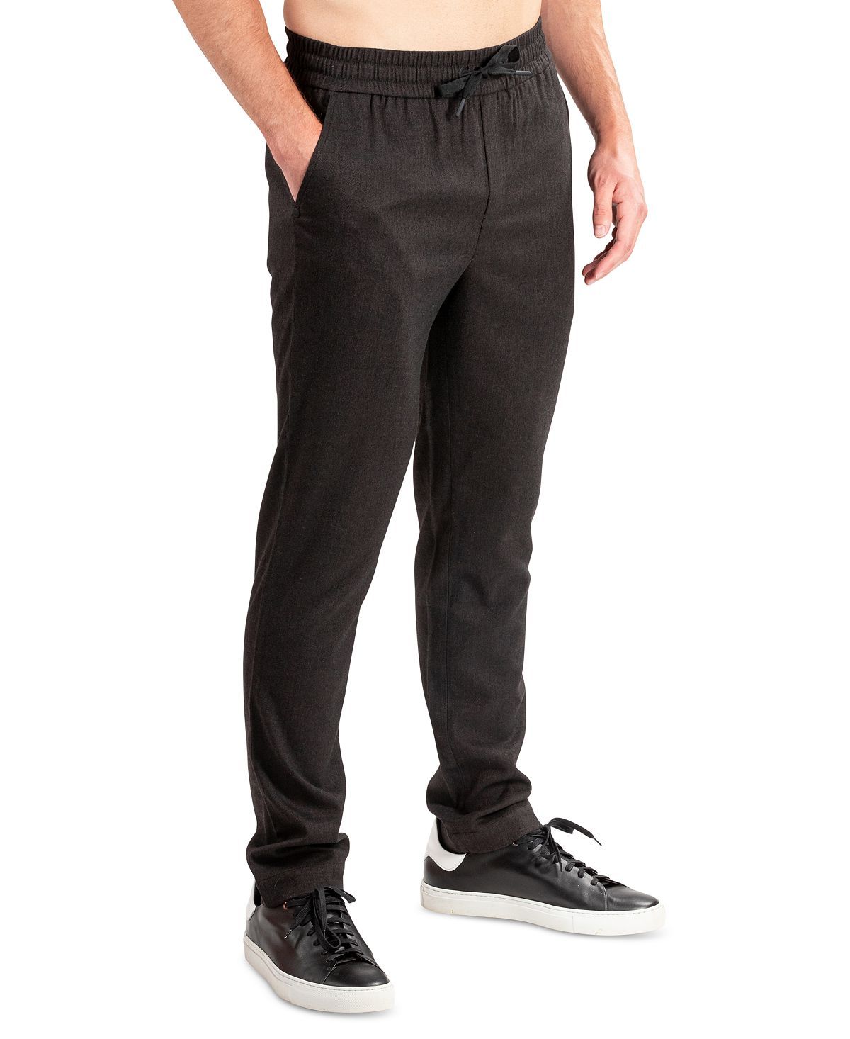 Natori Dogen Pants Charcoal Herringbone