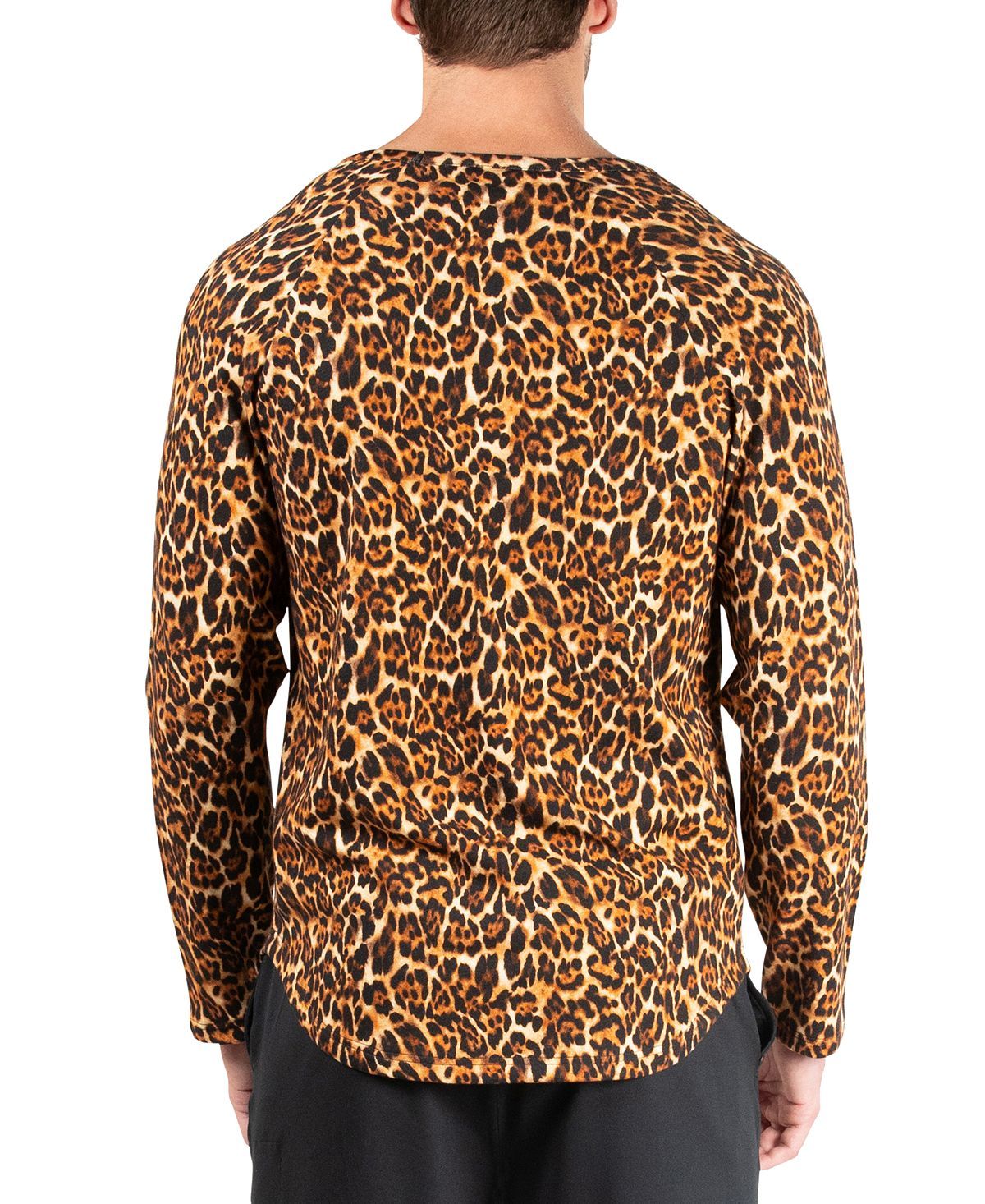 Natori Kaede Leopard-print Raglan Shirt Leopard