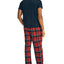 Nautica Flannel Pajama Set Deep Anchor Heather