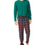 Nautica Fleece Sleep Pants Navy/Red Plaid