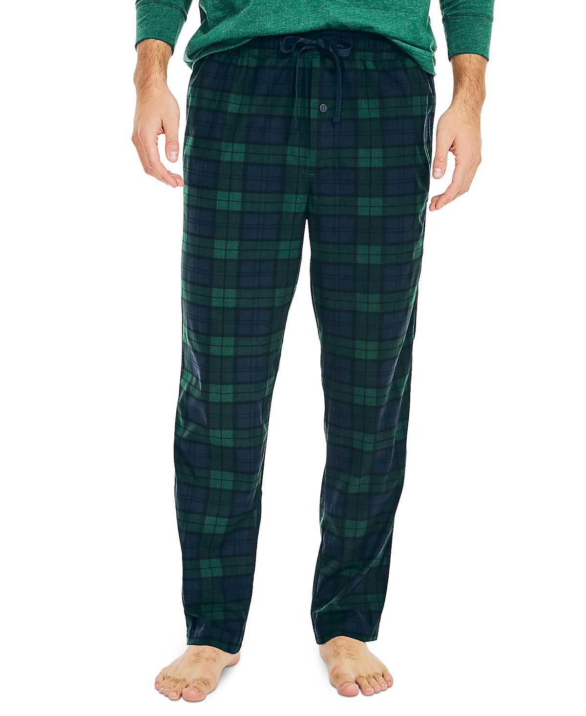 Nautica Sustainably Crafted Cozy Fleece Pants Emerald Yard