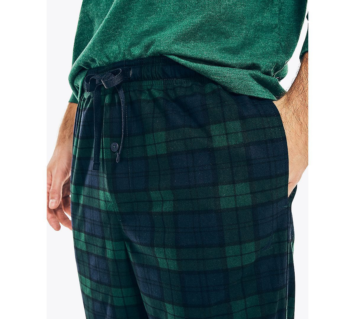 Nautica Sustainably Crafted Cozy Fleece Pants Emerald Yard