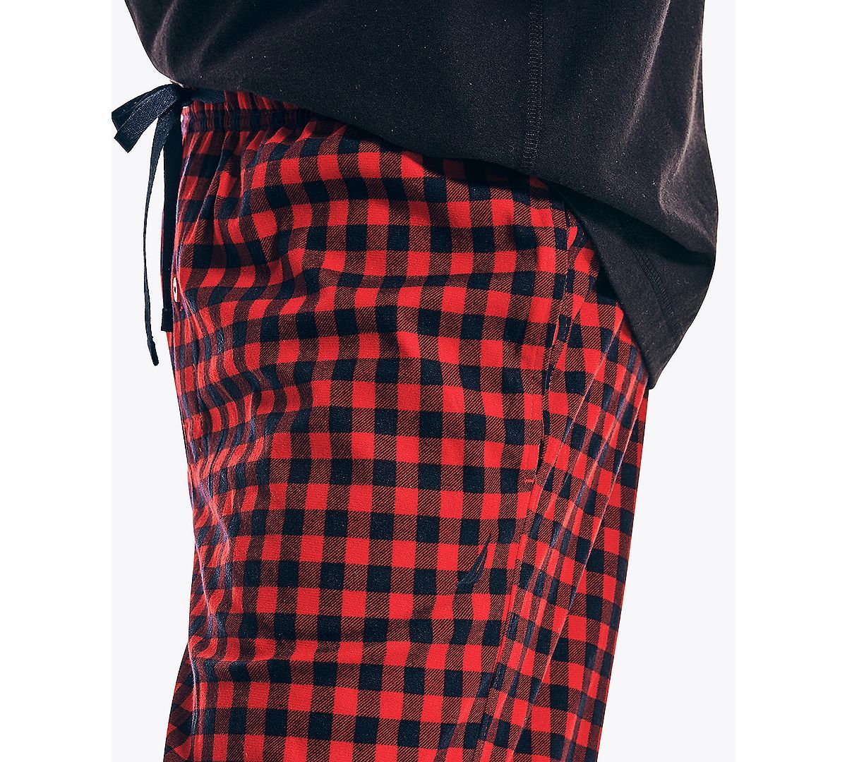 Nautica Sustainably Crafted Cozy Fleece Pants Nautica Red Plaid