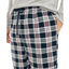 Nautica Sustainably Crafted Cozy Fleece Pants Navy Plaid