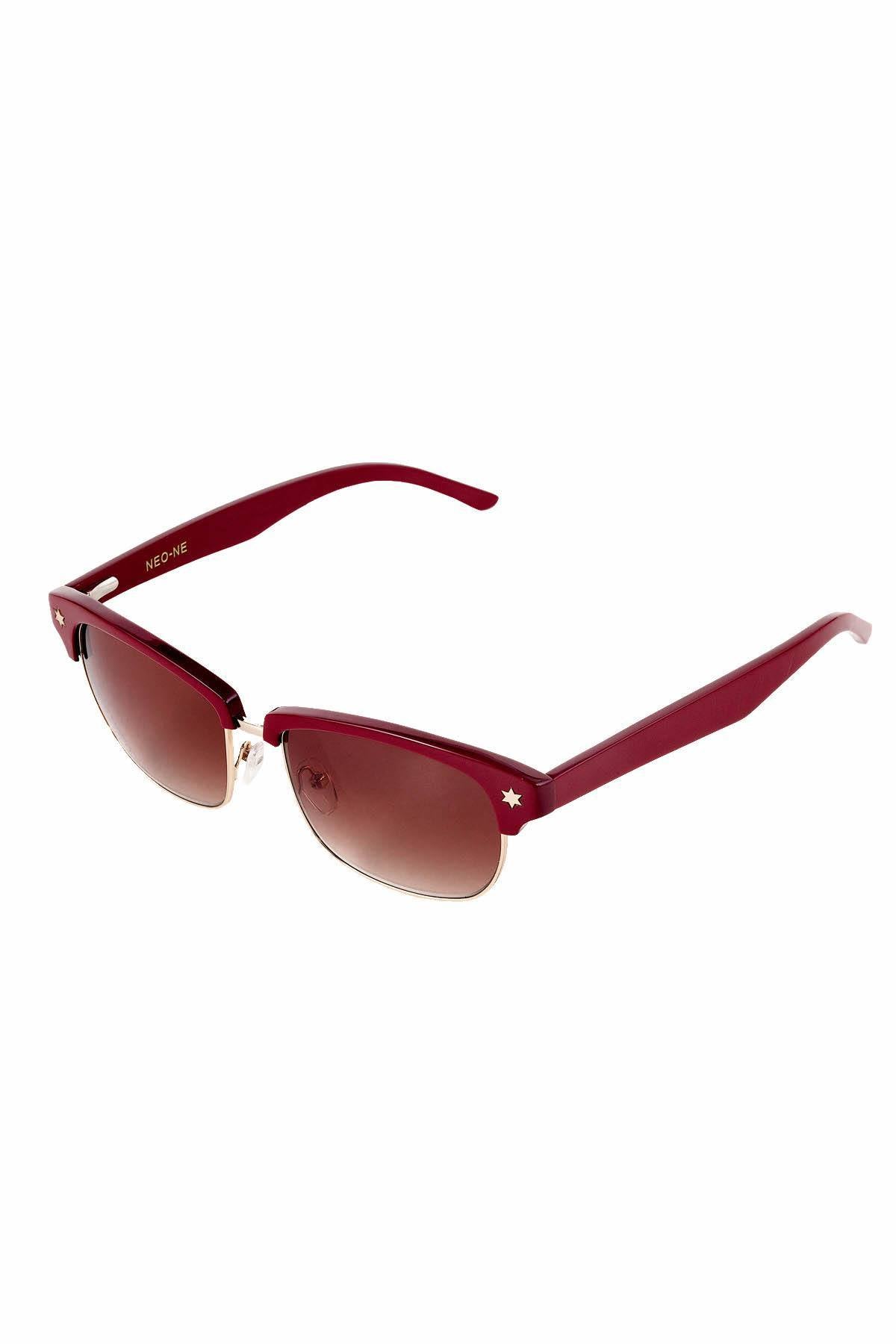 Neo-Ne Burgundy U+2721 Sunglasses