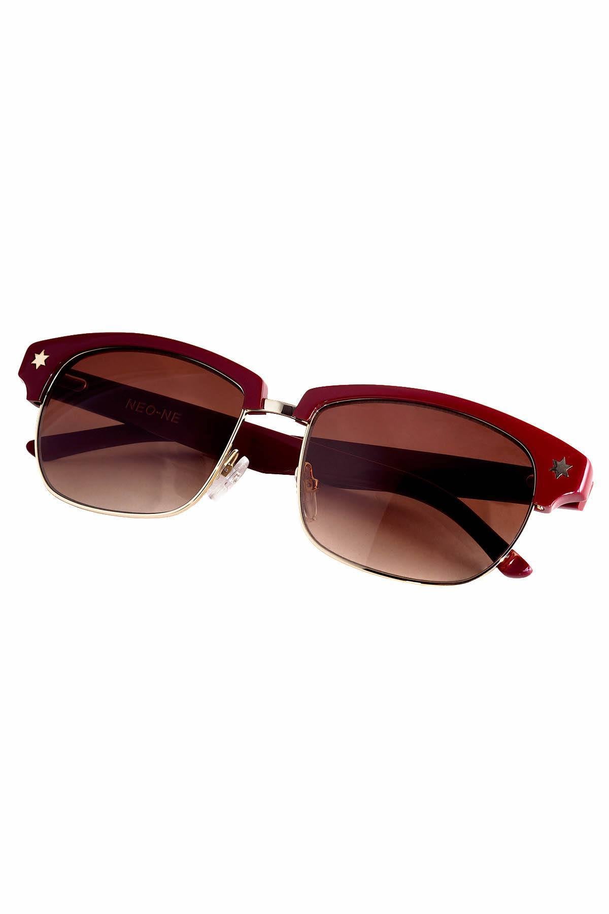 Neo-Ne Burgundy U+2721 Sunglasses