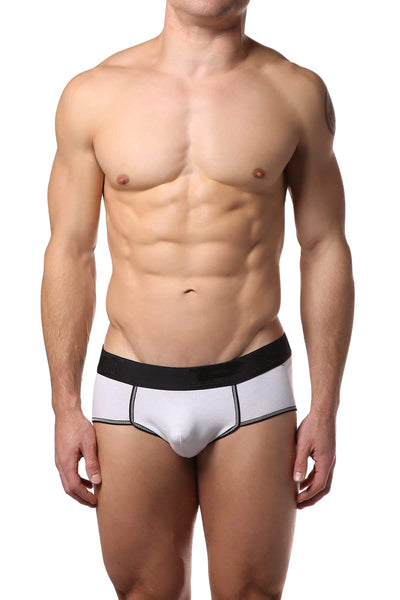 PPÜ White Contrast-Trim Brief