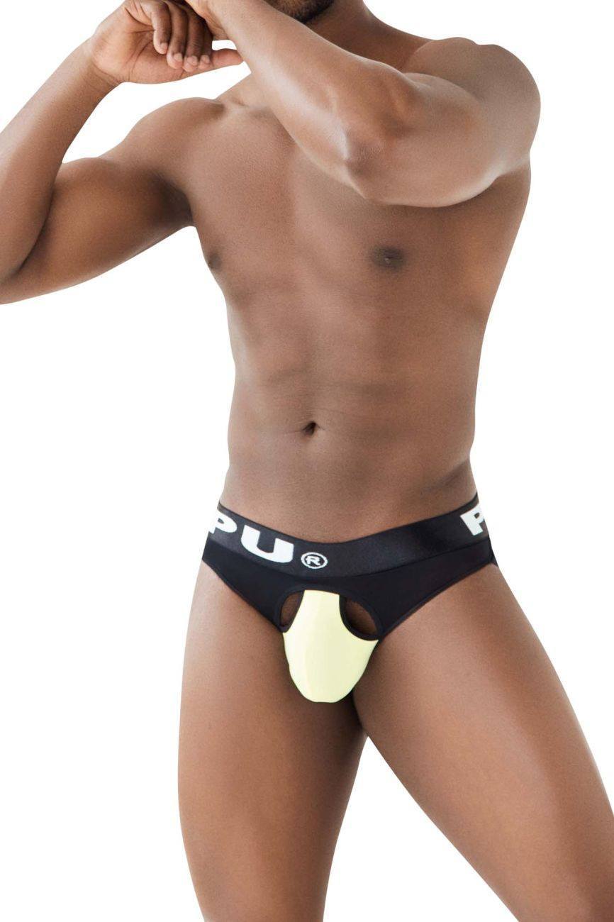 PPU Yellow 2307 Ball Lifter Jockstrap