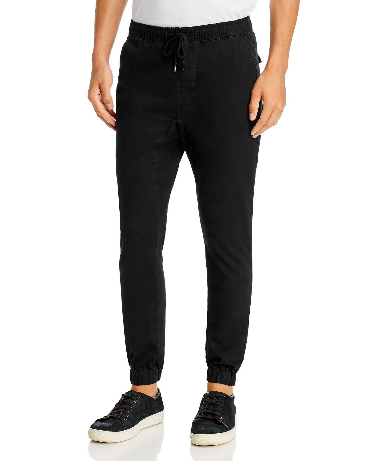 Pacific & Park Core Twill Slim Fit Jogger Pants Black