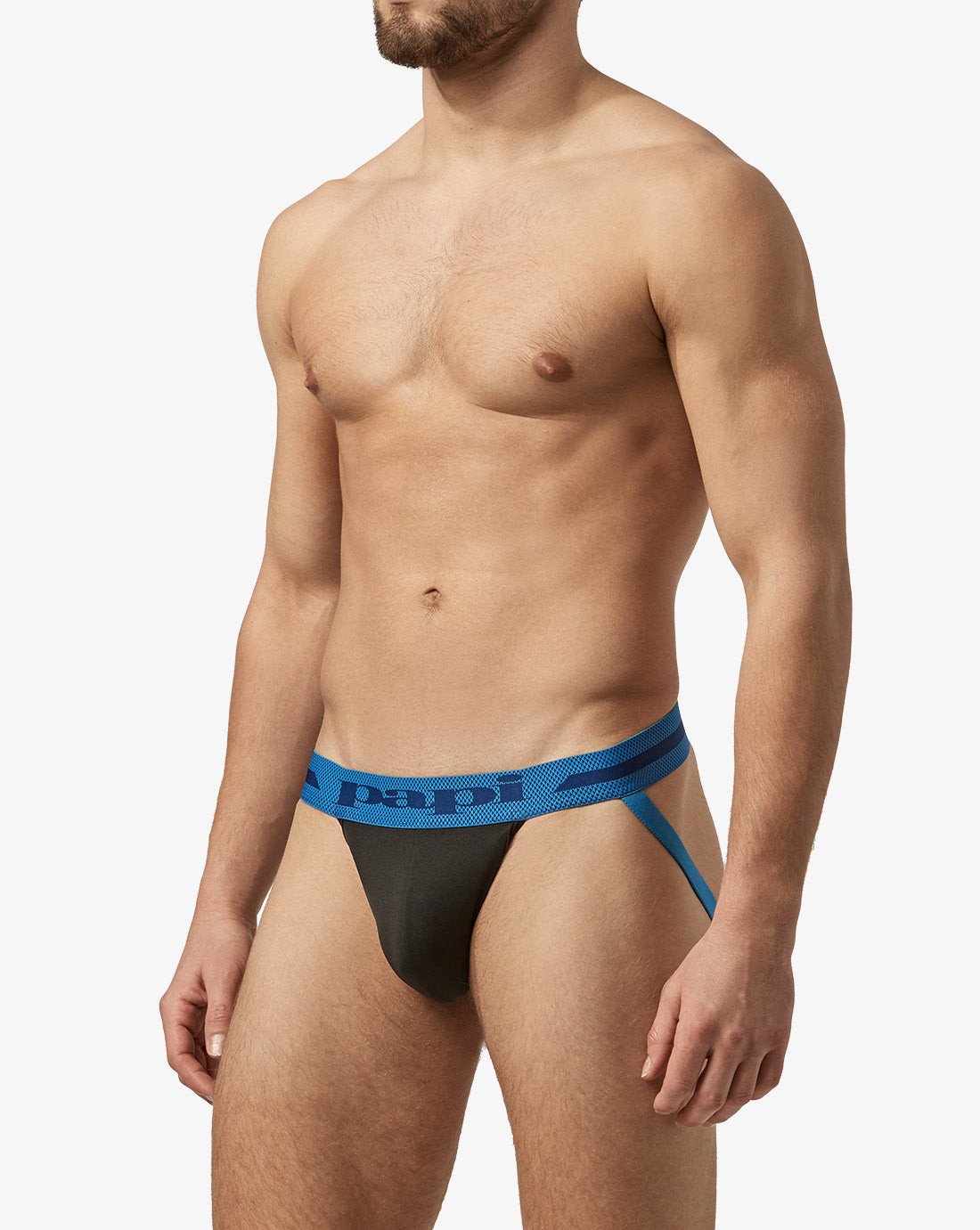 Papi Alloy and Black 2-Pack Microfiber Jockstraps