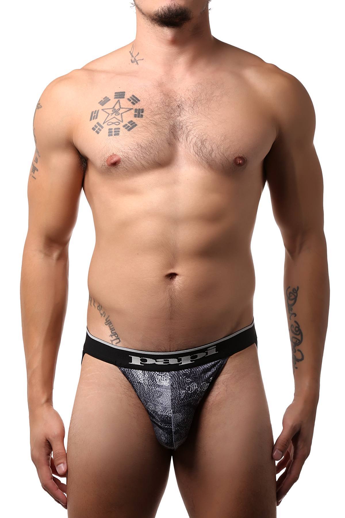 Papi Grey Paisley 2 Pack Microfiber Jocks