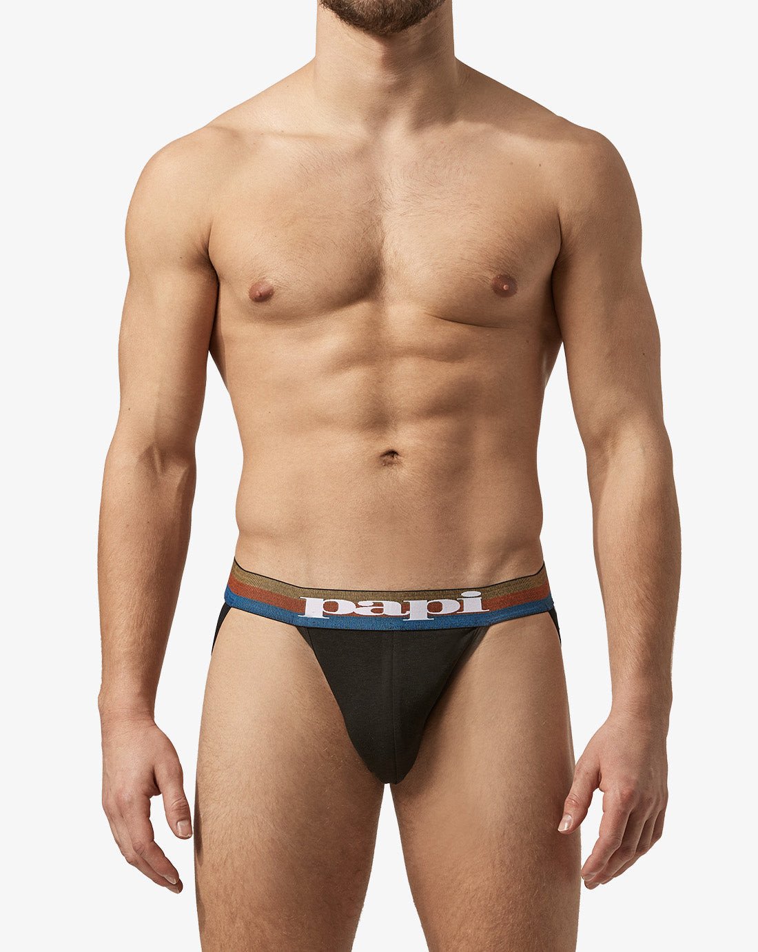 Papi Sodalite and Black 2-Pack Cotton Jockstraps