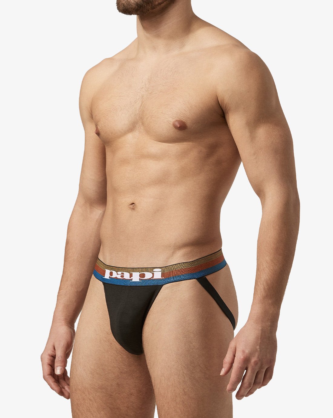 Papi Sodalite and Black 2-Pack Cotton Jockstraps