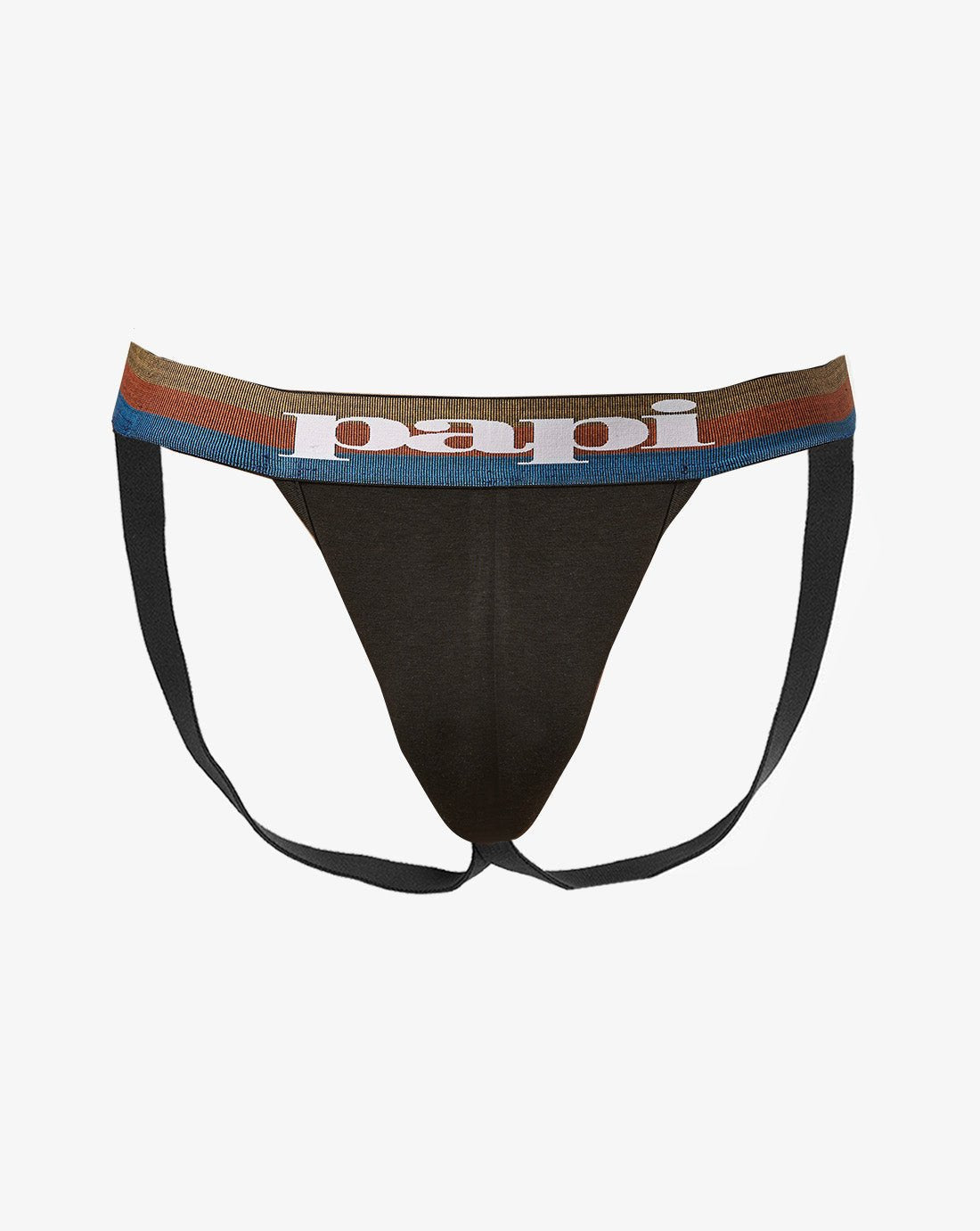 Papi Sodalite and Black 2-Pack Cotton Jockstraps