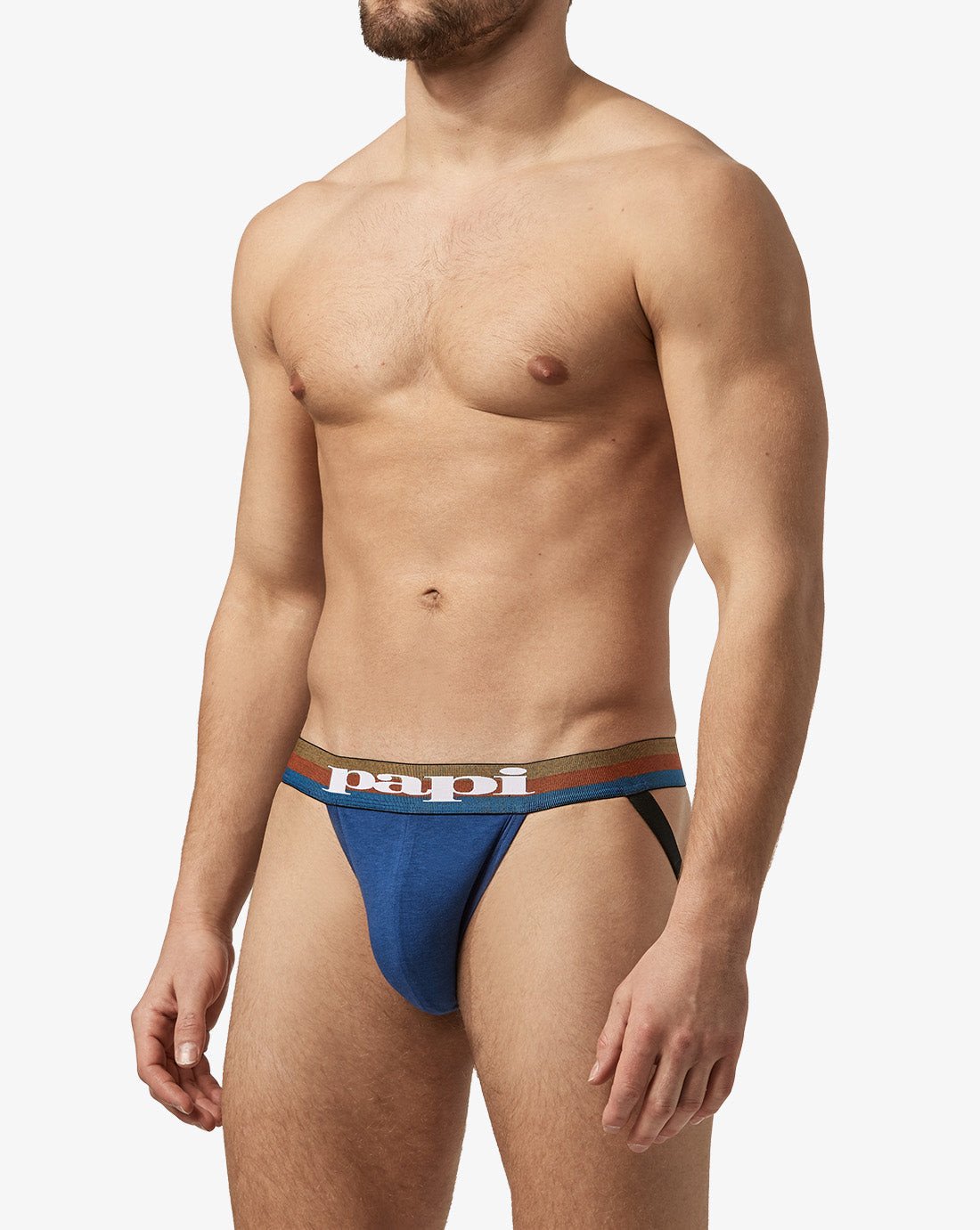 Papi Sodalite and Black 2-Pack Cotton Jockstraps