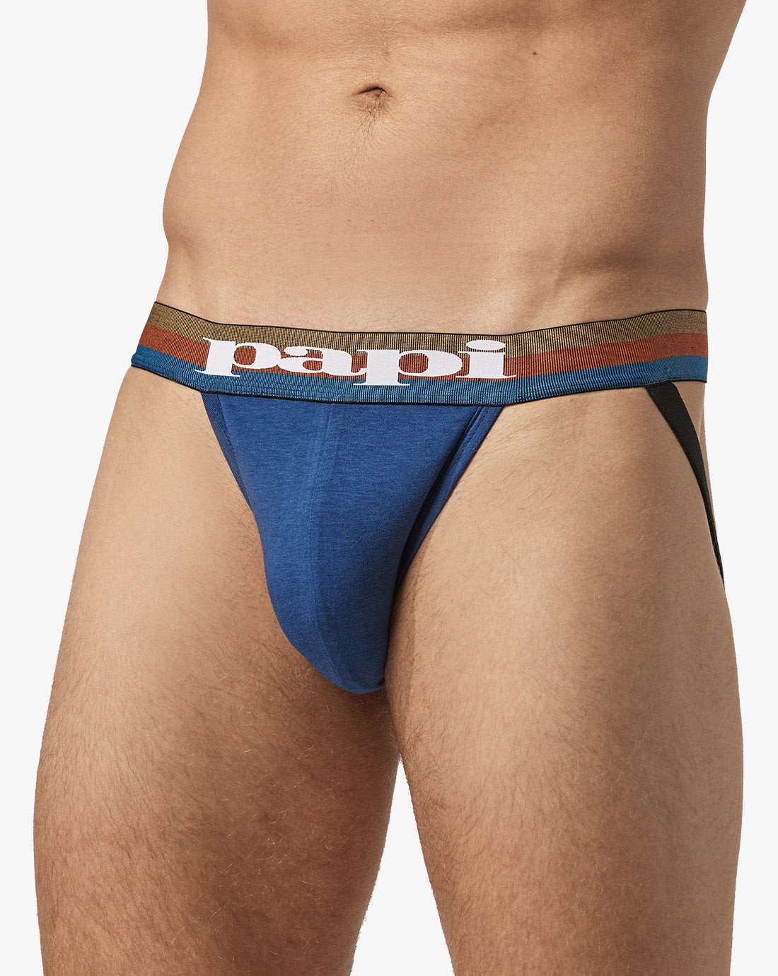 Papi Sodalite and Black 2-Pack Cotton Jockstraps